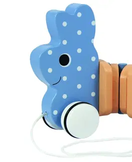 Hračky TREFL - Dřevěná hračka zajko na provázku