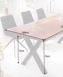 Jídelní stoly Jídelní stůl ATLAS Dekorhome 200x100x76 cm