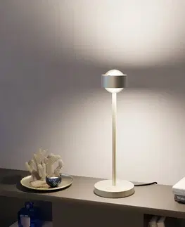 Stolní lampy Top Light Puk! 80 Eye Table LED, matné čočky, nikl matný