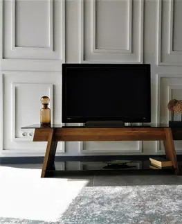 TV stolky Kalune Design TV stolek TV201 158 cm ořech/černý
