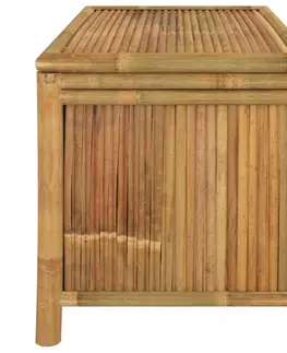 Zahradní úložné boxy Zahradní úložný box 90 x 52 x 55 cm bambus