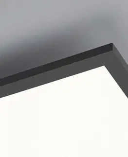 LED stropní svítidla LEUCHTEN DIREKT is JUST LIGHT LED panel svítidlo hranaté v černé s nastavitelou barvou světla a funkcí stmívání 2700-5000K