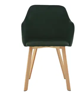 Židle Jídelní křeslo TANDEL Tempo Kondela Smaragdová