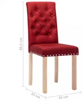 Jídelní sety Jídelní židle 2 ks látka / dřevo Dekorhome Krémová