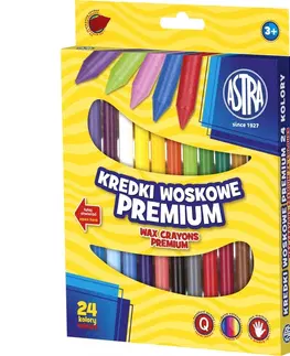 Hračky ASTRA - Voskové barvičky Premium 24ks, 316111003