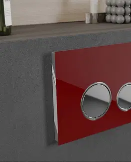 Záchody MEXEN Fenix06 červené tlačítko flush /kompatibilní s Geberit Sigma UP300 a UP320/ 600627