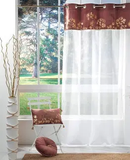 Záclony Krásná záclona s elegantním vzorem 140 x 240 cm