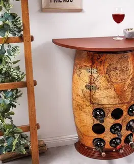 Regály a poličky LuxD Regál na víno Eisley 80 cm borovice