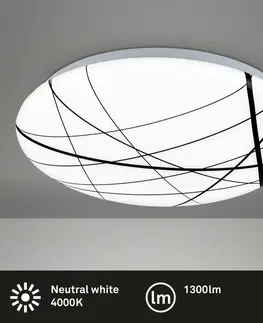 Klasická stropní svítidla BRILONER LED stropní svítidlo, pr. 28 cm, LED modul, 12W, 1300lm, bílé BRILO 3898016