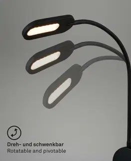 LED bodová svítidla BRILONER Nástěnné svítidlo, 52 cm, 6W, 650lm, černá BRI 2177015