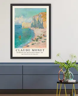Obrazy Dekorativní obraz C.Monet PLÁŽ Polystyren 35x45cm