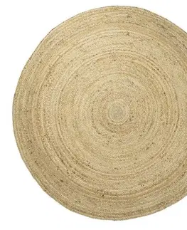 Koberce a koberečky Přírodní kulatý jutový koberec Fabre - Ø120*1cm Mars & More JHJVK120