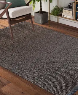 Moderní koberce Moderní hnědý koberec Diamond 02 Šířka: 200 cm | Délka: 290 cm