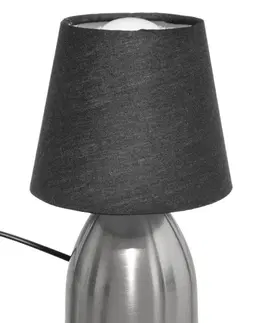 Svítidla DekorStyle Noční lampa Chevet Touch šedá