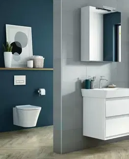Koupelnový nábytek IDEAL STANDARD Connect Air Umyvadlová skříňka 530x409x517 mm, lesklý bílý/matný bílý lak E1606B2