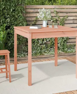Zahradní stolky Zahradní stůl 82,5 x 82,5 x 76 cm masivní dřevo douglasky