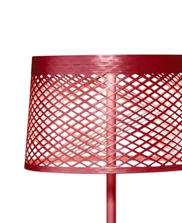 Venkovní osvětlení terasy Foscarini Stojací lampa Foscarini Twiggy Grid lettura, karmínově červená