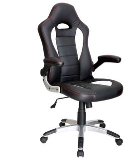 Kancelářské židle Kancelářské křeslo PELISTER 1, černá/bílá