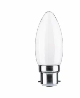 LED žárovky PAULMANN LED svíčka B22d 230V 4,7W 2700K stmívatelné opál