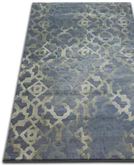 Koberce a koberečky Dywany Lusczow Kusový koberec DROP JASMINE 454 mlha / světle modrý, velikost 133x190