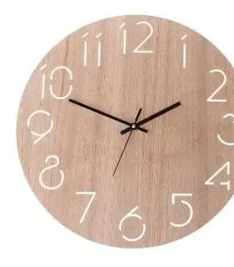 Hodiny Nástěnné hodiny Light wood, pr. 40,6 cm, dřevo