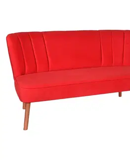 Pohovky a gauče Pohovka dvoumístná MOON RIVER červená