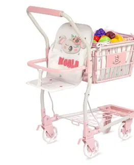 Hračky panenky DECUEVAS TOYS - 52179 Pojízdný nákupní vozík 2 v 1 s ovocem KOALA 2024