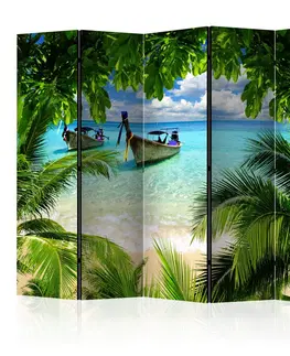 Paravány Paraván Tropical Paradise Dekorhome 225x172 cm (5-dílný)