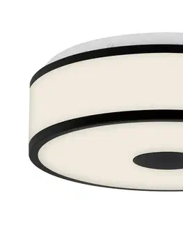 LED stropní svítidla BRILONER LED stropní svítidlo, pr. 28 cm, 12 W, černá BRI 3454-015