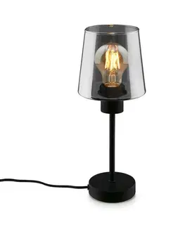 Lampy na noční stolek BRILONER Stolní lampa, 35,5 cm, 1x E27, max. 10W, černá BRILO 7617015