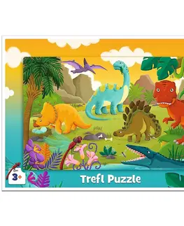 Puzzle Trefl Puzzle Dinosauři, 15 dílků
