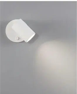 Moderní bodová svítidla NOVA LUCE bodové svítidlo NET bílý hliník vypínač na těle GU10 1x10W IP20 220-240V bez žárovky 9011921