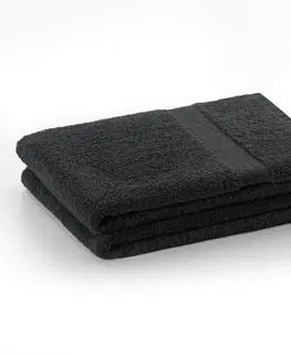 Ručníky Bavlněný ručník DecoKing Mila 30x50cm tmavě šedý, velikost 30x50