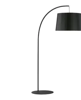 Lampy  Stojací lampa HANG 1xE27/25W/230V černá 
