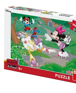 Hračky puzzle DINOTOYS - Minnie sportuje 100XL Puzzle