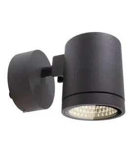 LED venkovní nástěnná svítidla Light Impressions Deko-Light nástěnné přisazené svítidlo Mobby II 220-240V AC/50-60Hz 9,90 W 3000 K 810 lm tmavě šedá 731021
