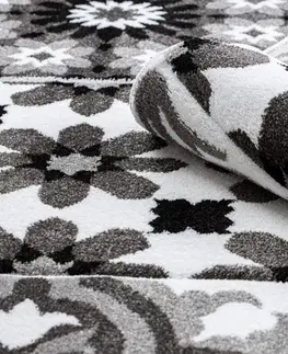 Koberce a koberečky Dywany Lusczow Kusový koberec ALTER Porto květiny šedý, velikost 180x270
