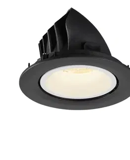 LED podhledová svítidla SLV BIG WHITE NUMINOS GIMBLE L zápustné stropní svítidlo černé/bílé 3000 K 20° 1005994