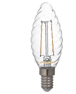 LED žárovky Sylvania LED svíčka E14 ToLEDo 2,5W 827 čirá, kroucená