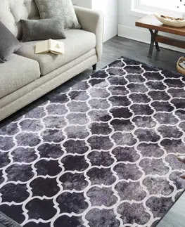 Moderní koberce Protiskluzový koberec se stylovým vzorem