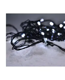 Vánoční dekorace   1V53-W - LED Vánoční řetěz 50xLED/8 funkcí/3xAA 8m IP44 studená bílá 