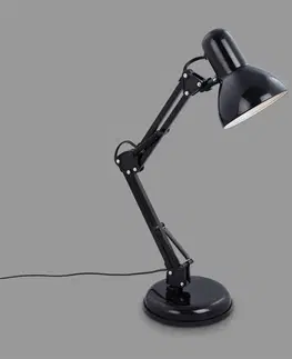 Stolní lampy kancelářské Briloner Stolní lampa Pixa, nastavitelná, E14, černá