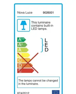 LED venkovní nástěnná svítidla Nova Luce Moderní hranaté nástěnné světlo MAX NV 9026001