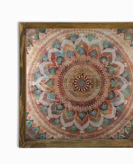 Obrazy Wallity Nástěnný obraz Mandala 33x33 cm vícebarevný