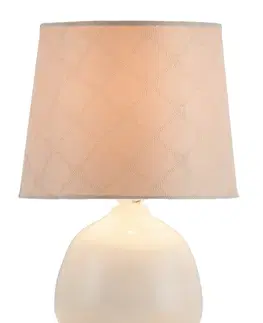 Lampy na noční stolek Rabalux stolní lampa Ellie E14 1x MAX 40W béžová 4380