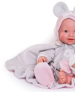 Hračky panenky ANTONIO JUAN - 50392 MIA - mrkající a čůrající realistická panenka s celovinylovým tělem