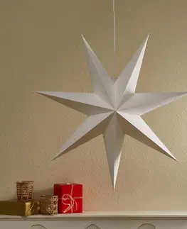 Vánoční světelná hvězda Markslöjd Papírová hvězda Duva k zavěšení, 75 cm