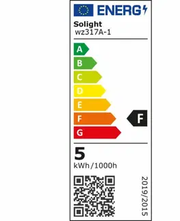 LED žárovky Solight LED žárovka, bodová , 5W, GU10, 4000K, 425lm, bílá WZ317A-1