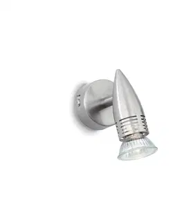 Moderní bodová svítidla Ideal Lux ALFA AP1 NICKEL SVÍTIDLO STROPNÍ/NÁSTĚNNÉ 009377
