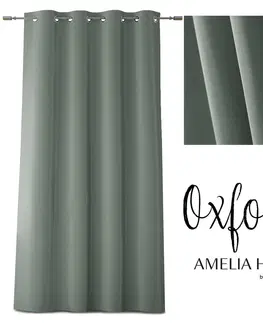 Záclony Závěs AmeliaHome Oxford šedý, velikost 140x250